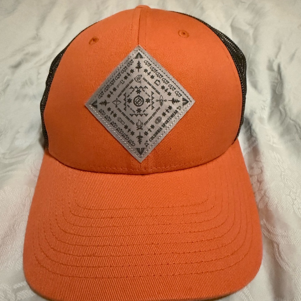 Columbia Orange and Gray  SnapBack Hat - Like New